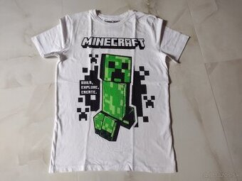 MINECRAFT tričká v.170/176 krátky rukáv