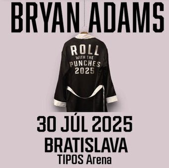 Bryan Adams- predaj 2 vstupeniek