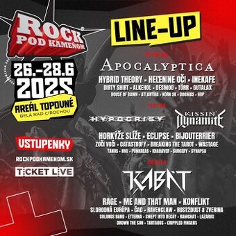 Vstupenky Rock Pod Kameňom