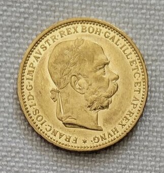Zlaté rakúska 20 koruna Franza Jozefa I., 1902 bz, lepší roč