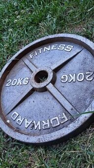 Predám 6 ks Kotúčov Fitness Forward 20kg