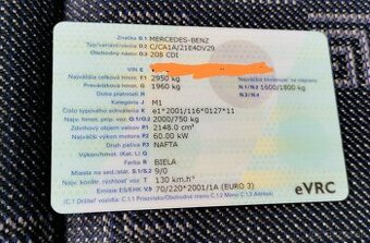 VYMENÍM Mercedes sprinter 2.2CDI 60kw M1 osobne auto v TP 9m