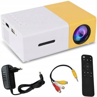 Mini projektor YG300 s HDMI, USB a diaľkovým ovládačom