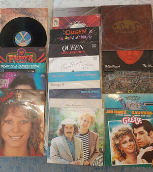 Predám LP platne- Queen, Oldfield, Beatles