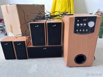 Genius 5.1 drevené reproduktory