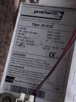 Predam kotol prothem Tiger 24 KOZ