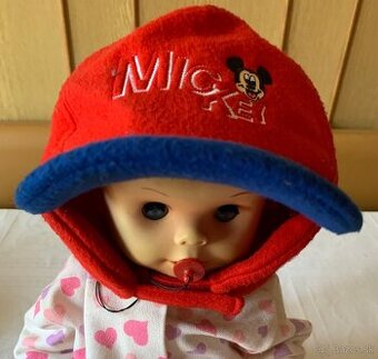 Nové detské flísové čiapky s krytím uší (Mickey Mouse)