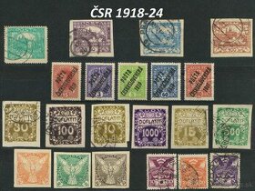 Poštové známky, filatelia: RU a ČSR 1850-1944