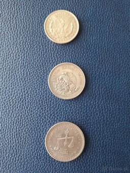 Strieborné mince Morgan dollar a Mexiko