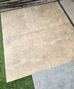 Dlažba hrubka 2cm,60x60, aj na terče, inšpirovaná travertíno