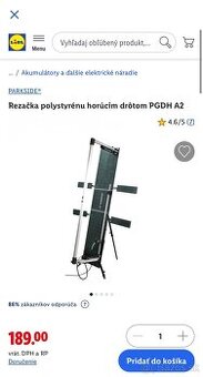Parkside rezacka na polystyren