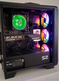 Predám PC s Ryzen 7, RAM 32GB, RX 6600 8GB eagle