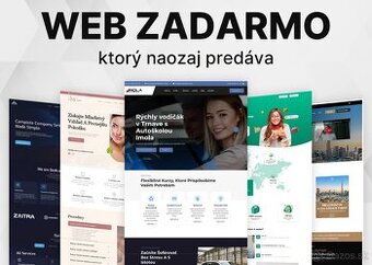 Tvorba webu zadarmo + marketingový balík od 99 € mesačne