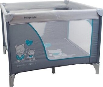 Ohrádka šedá baby mix
