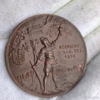 Strelecka Medaila Bronz - 1905 - Nemecko - Norimberg