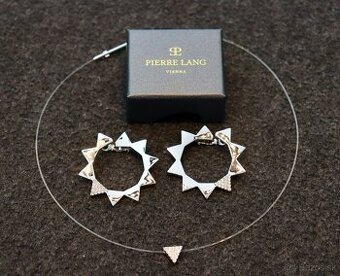 PIERRE LANG - jemný náhrdelník a výrazné náušnice