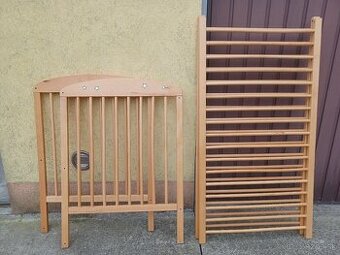 Detská postieľka drevená