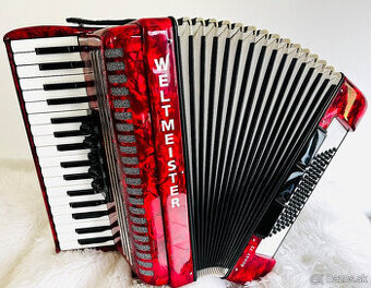 Predám nový akordeón Weltmeister Achat 72 basový, najnovší m