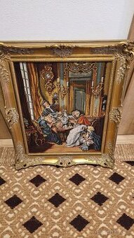 Predám gauc biedeermeier a k tomu starodávne obrazy - 1