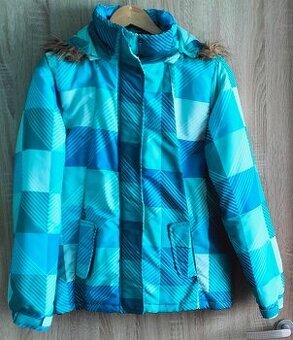 Dievčenská/dámska tyrkysová/modrá vetrovka, v. M/L