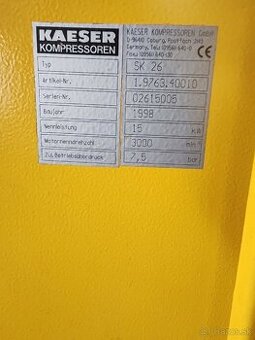 Predam skrutkovy komoresor KAESER SK26