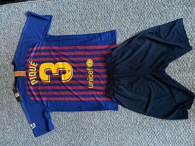 futbalový dres + šortky Pique 3 FC Barcelona (L)