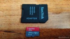 SanDisk microSDXC 200GB + adaptér