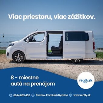 8 miestne auto na prenájom
