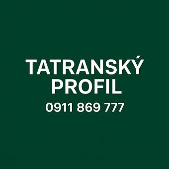 Tatranský profil KVH, BSH, dlážkovica, rezivo