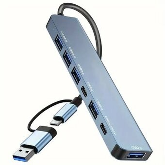 Redukcia z USB a USB C na viac USB