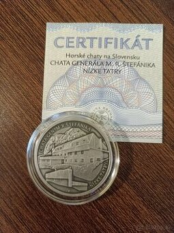 Strieborná medaila - Chata generála M.R. Štefánika