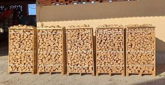 Palivové drevo (DOPRAVA V CENE) BUK DUB 1,8m klietka štiepan