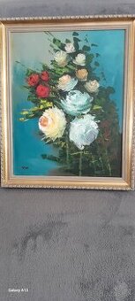 Predám obraz. Olej na plátne.(Británia)