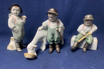 Zbierka porcelánovych sošek Zsolnay