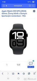 Apple Watch Series 10 – 42mm Jet Black