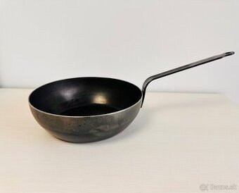 Panvica wok modra uhlikova ocel De buyer Blue carbon