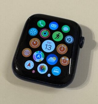 Apple watch 6 + novy naramok a kryt - navy blue