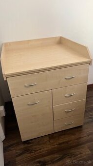 Prebaľovací pult komoda pre dvojičky