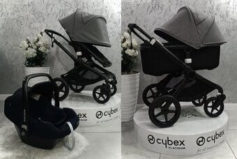 TOP TERÉNNA TROJKOMBINÁCIA BUGABOO FOX2 BLACK/MELANGE
