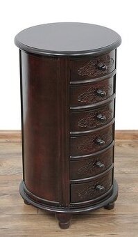 Okrúhla komoda so šuflíkmi