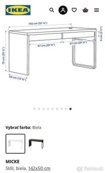 Pracovny stôl Ikea