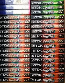 TDK audiokazety CD ING I a CD ING II nové zafoliované