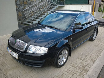 ŠKODA Superb 1, 2.0 TDI, 103 kW, BSS, r. v. 2006, čierná met