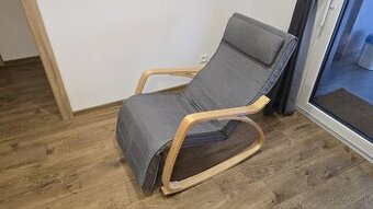 Hojdacie kreslo Onda svetlo šedá