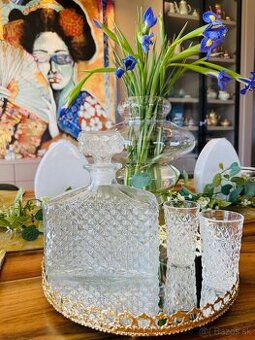 Československá krištálová súprava na alkohol