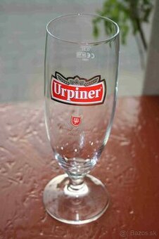 Pivny pohar na stopke Urpiner, ciachovany, 300 ml