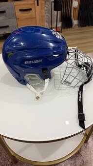✅ HOKEJOVÁ PROFI PRILBA - BAUER HYPERLITE = M - L = BLUE ✅