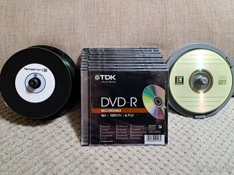 Prázdne CD, DVD.