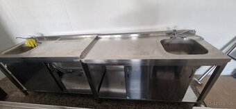 Predán nerezové stoly s drezom