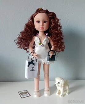 Bábika Mulisha so psíkom a s doplnkami